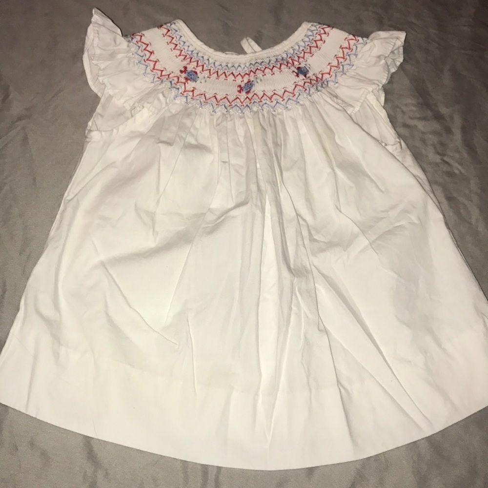 Castles and Crowns White w Red & Blue Dress - 3T